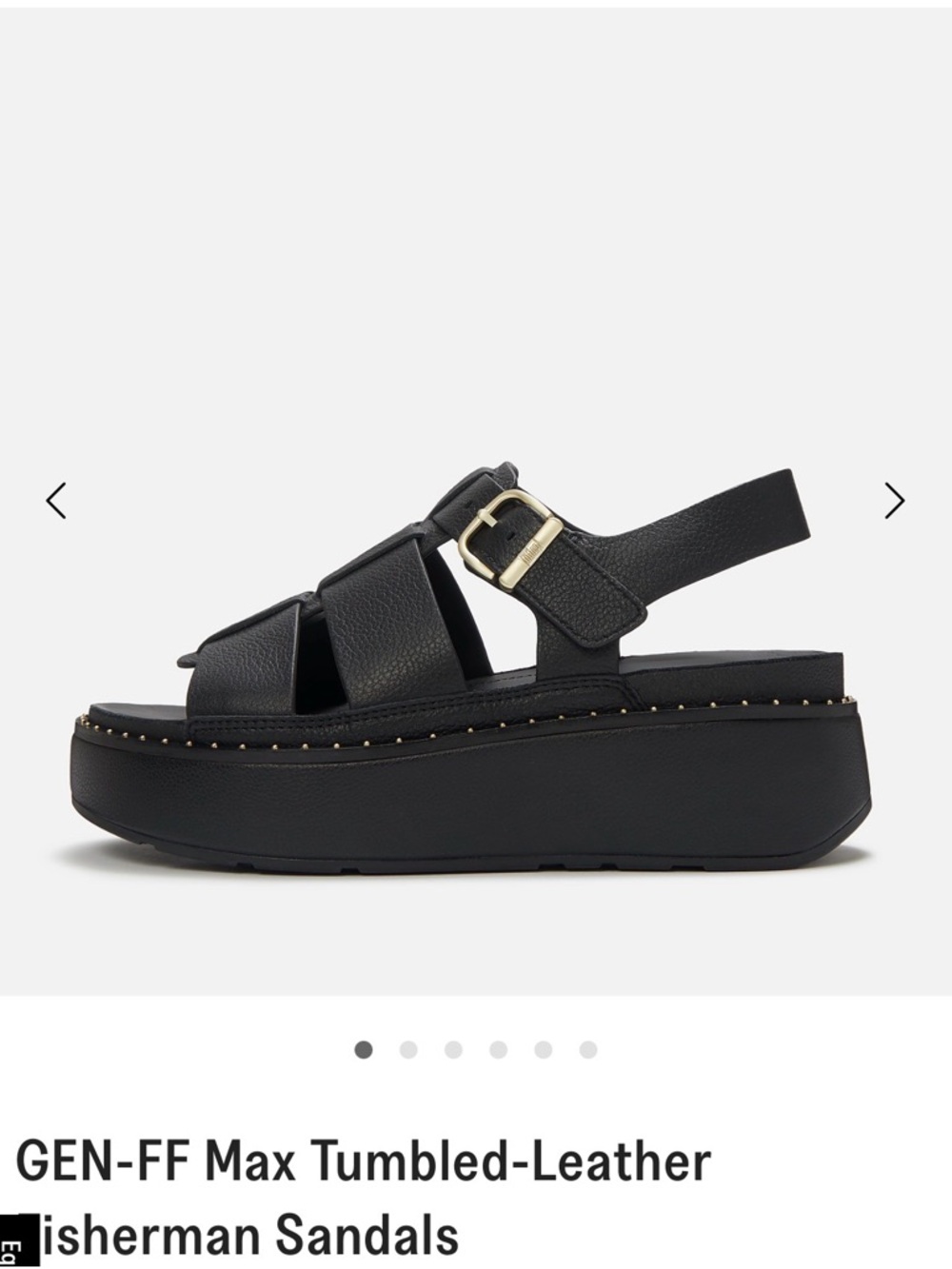 Fitflop Black Platform Fisherman Sandals